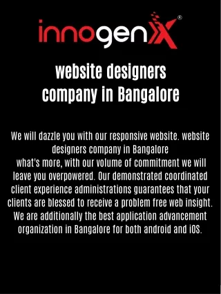 website designers company in Bangalore