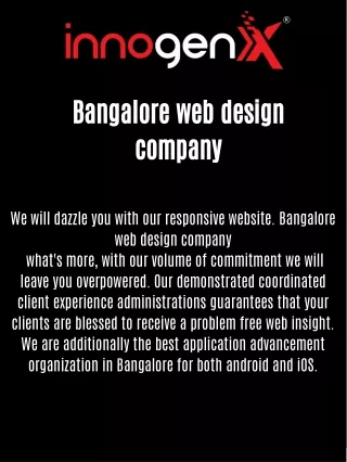 Bangalore web design company