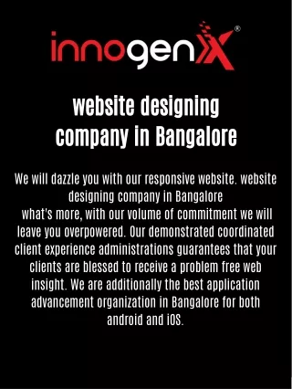 website designing company in Bangalore