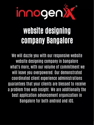 website designing company Bangalore