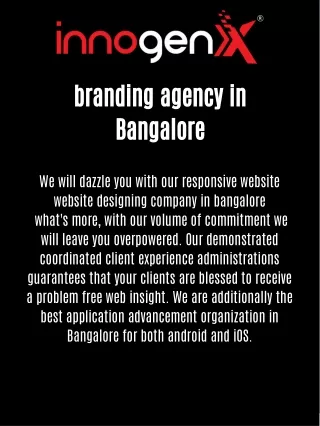 branding agency in Bangalore