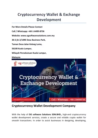 cryptocurrency wallet exchange development