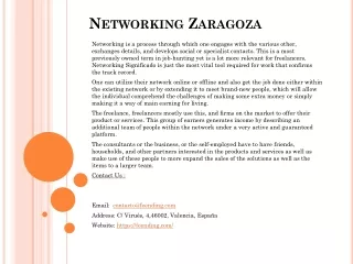 networking zaragoza