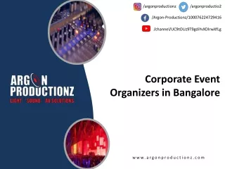 Corporate Event Organizers in Bangalore