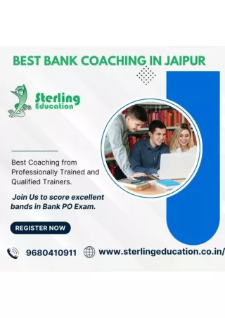 Best Bank Coaching in Jaipur Sterling Education