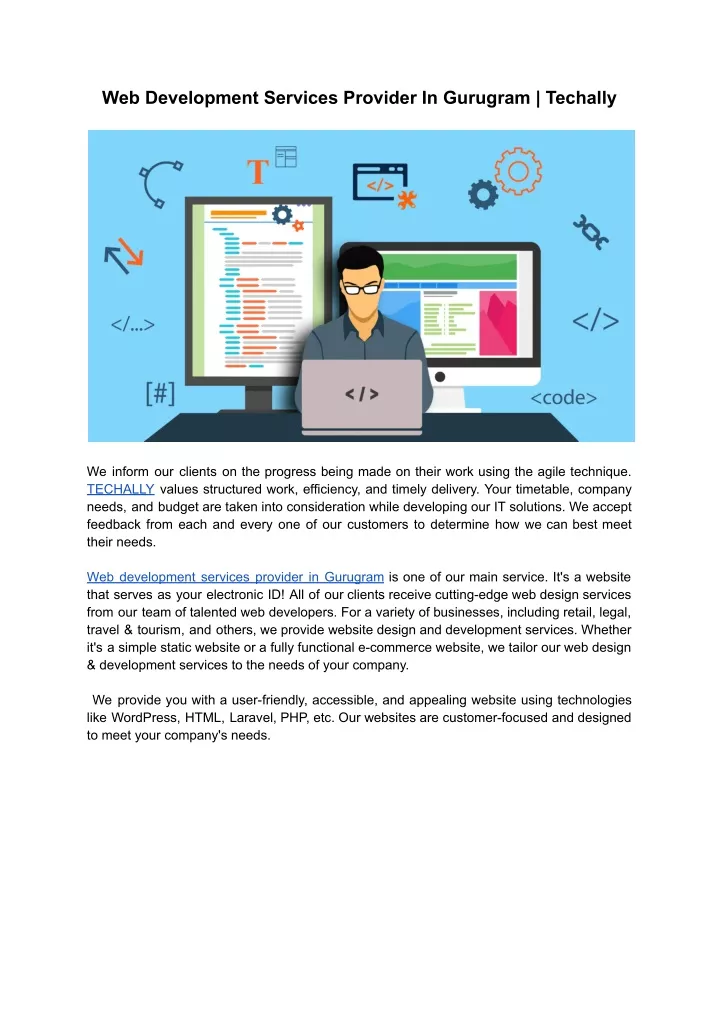 web development services provider in gurugram