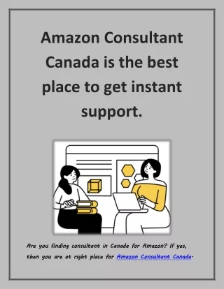 Amazon Consultant Canada  PDF