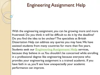 engineering assignment help