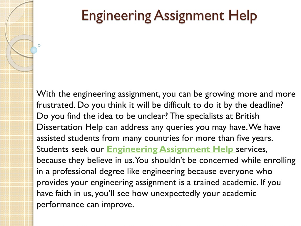 PPT - Engineering Assignment Help PowerPoint Presentation, free ...