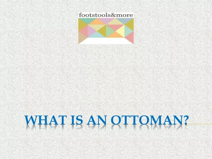 what is an ottoman