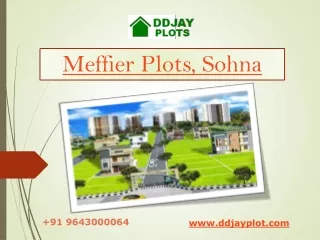 Meffier Plots Sector 4, Sohna | Call  91 9643000064