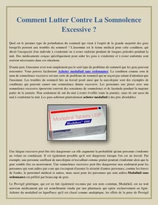 comment lutter contre la somnolence excessive