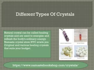 different types of crystals