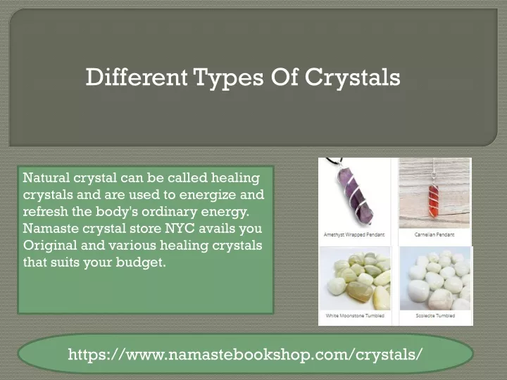 different types of crystals