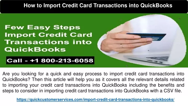 how to import credit card transactions into