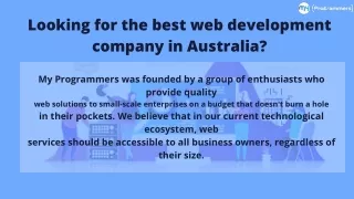 looking for the best web development company in Australia