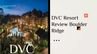 DVC Resort Review Boulder Ridge