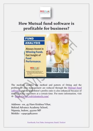 how mutual fund software is profitable
