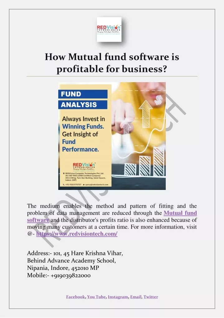 how mutual fund software is profitable