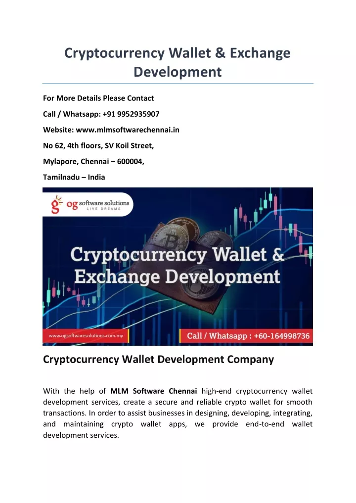 cryptocurrency wallet exchange development