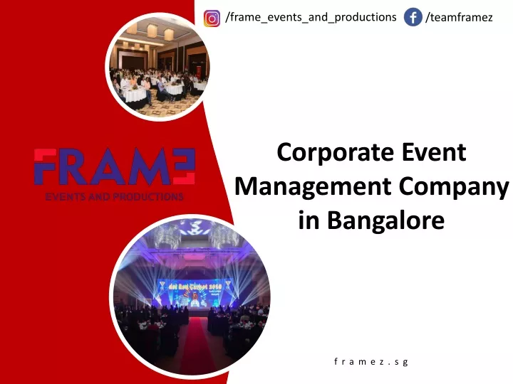 frame events and productions