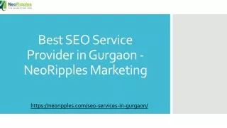 Best SEO Service Provider in Gurgaon - NeoRipples Marketing