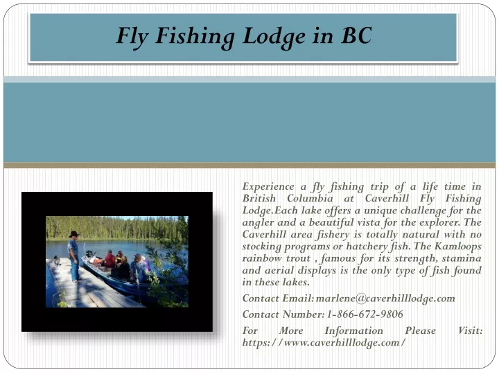 fly fishing lodge in bc