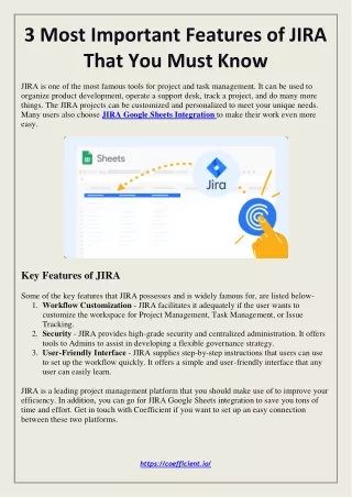 3 Most Important Features of JIRA That You Must Know