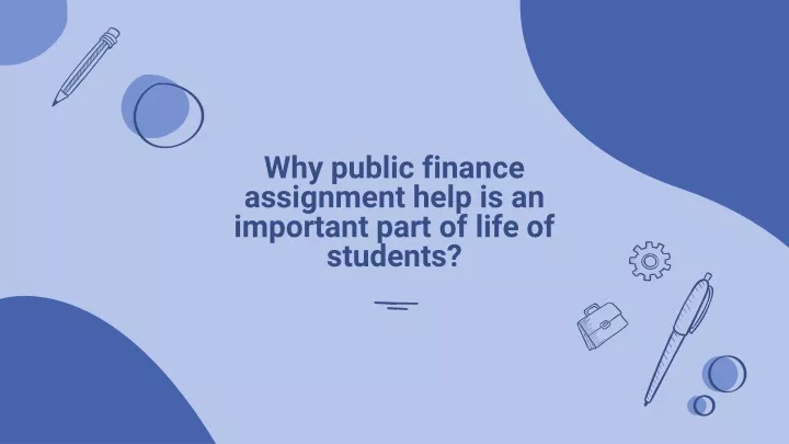 why public finance assignment help