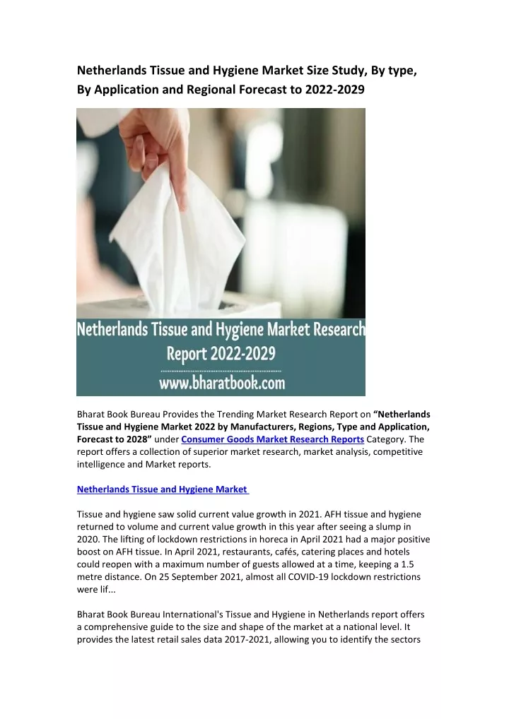 netherlands tissue and hygiene market size study