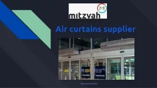 Mitzvah: largest air curtains supplier in India
