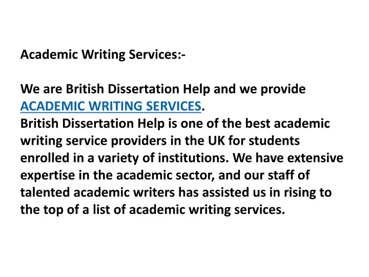 academic writing services we are british