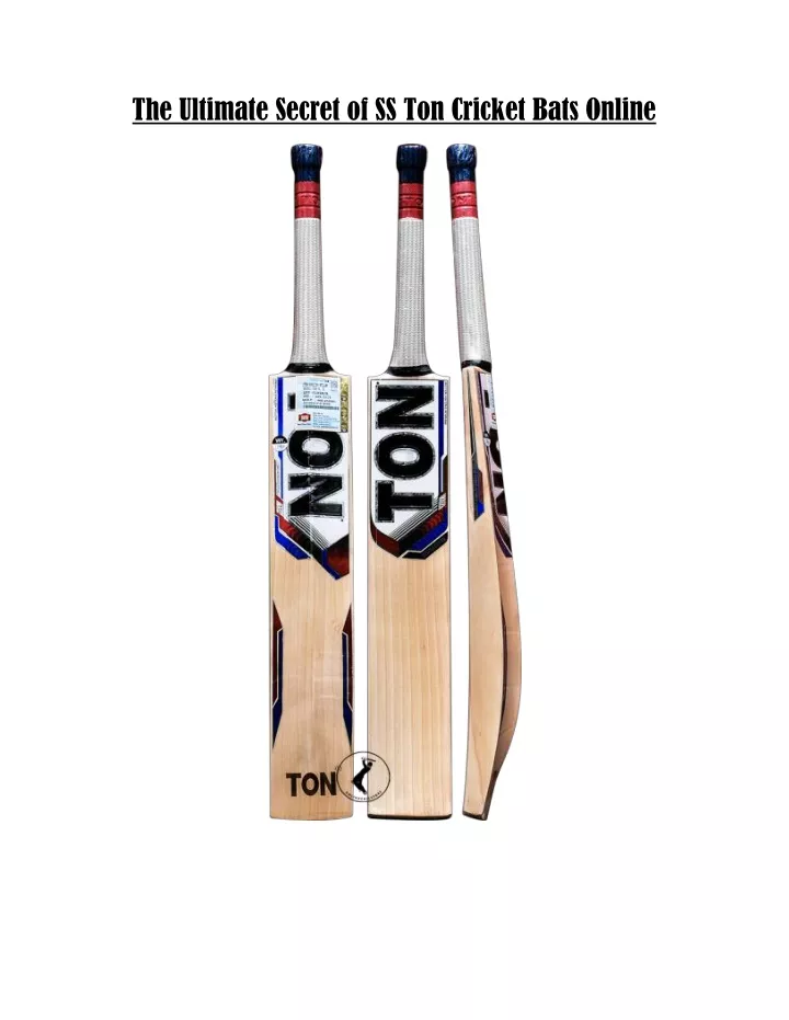 the ultimate secret of ss ton cricket bats online