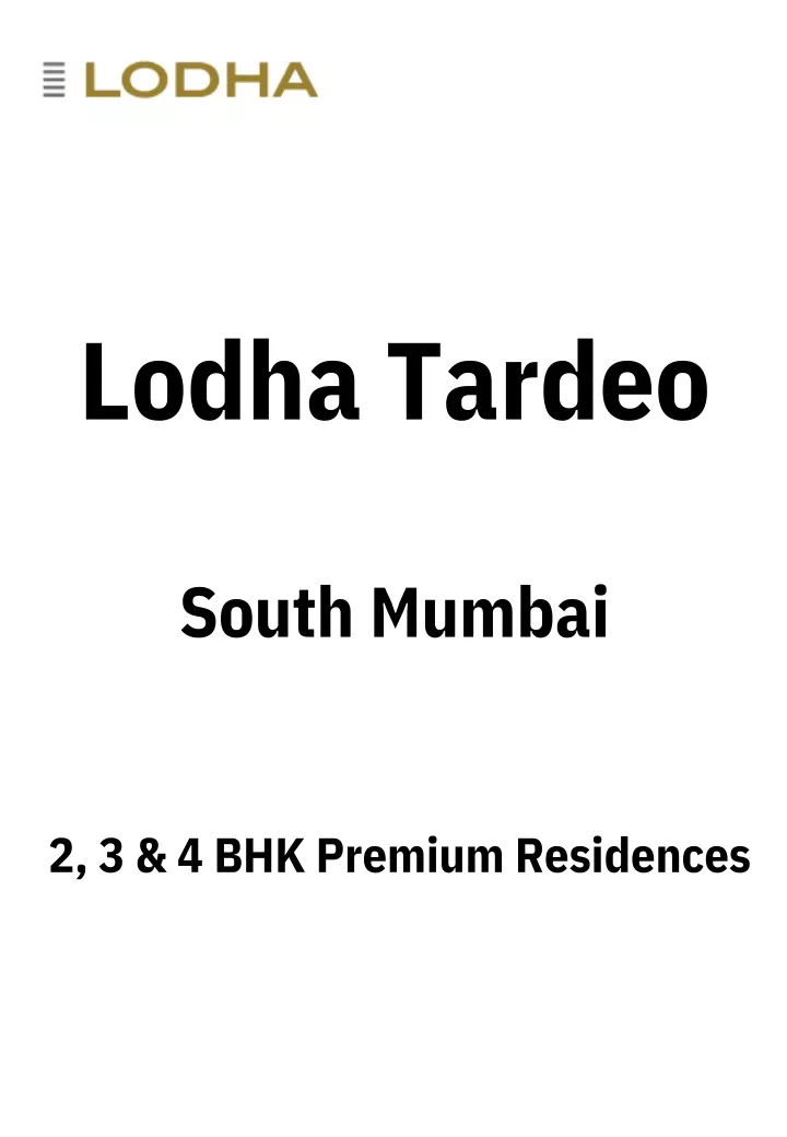 lodha tardeo