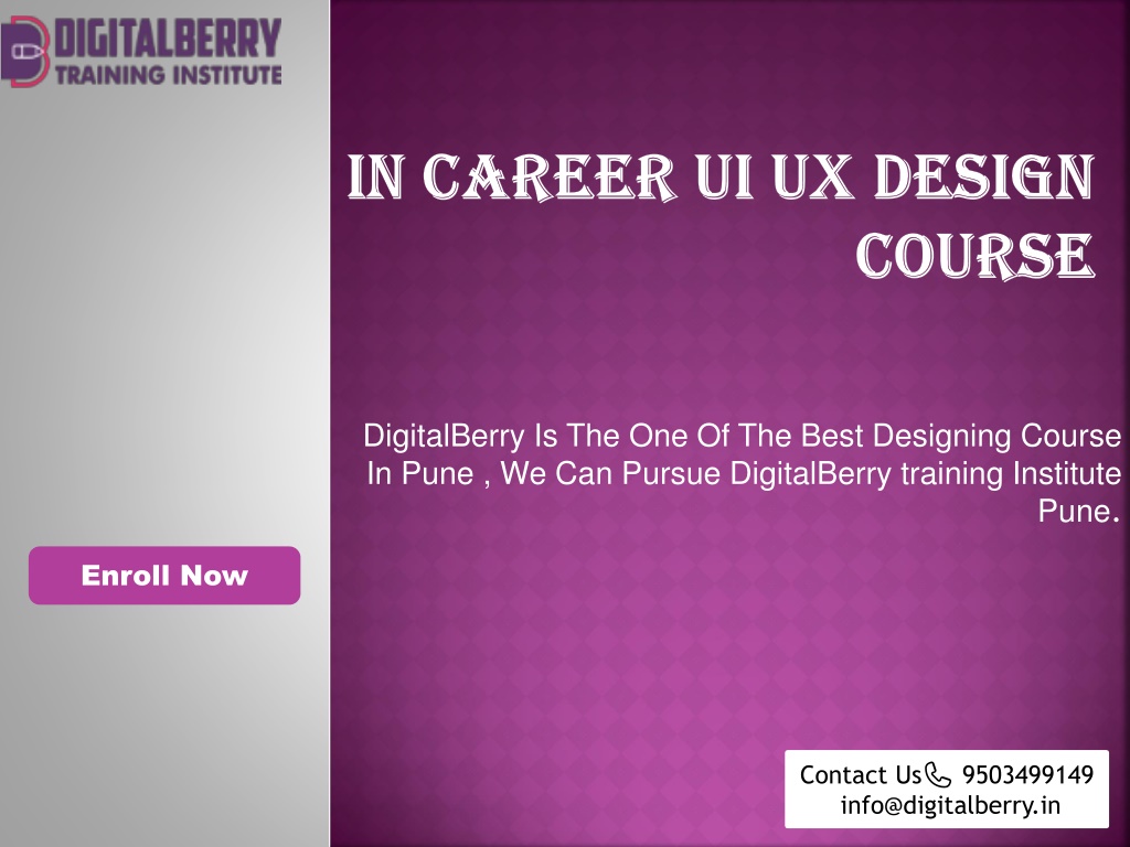 PPT - In Career UI UX Design Course PowerPoint Presentation, free ...