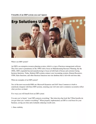 5 benefits of an erp system you can t ignore