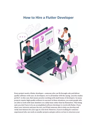 How to Hire Flutter Developer