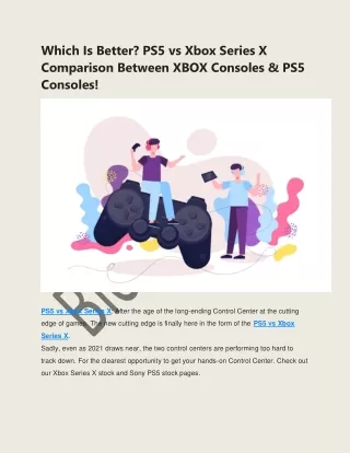 Which Is Better? PS5 vs Xbox Series X Comparison Between XBOX & PS5 Consoles