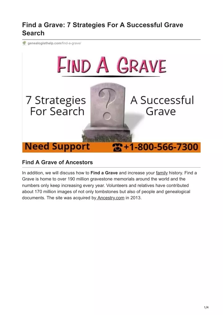 find a grave 7 strategies for a successful grave