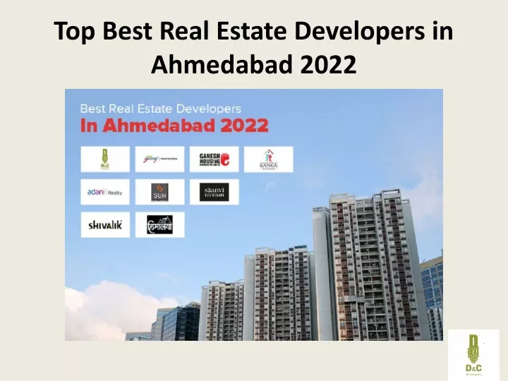 top best real estate developers in ahmedabad 2022