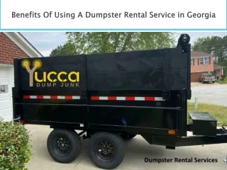 Dumpster Rental for Residential and Commercial Junk Removal in Stonecrest
