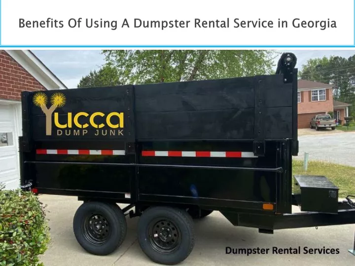 benefits of using a dumpster rental service in georgia