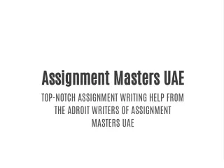 Assignment Masters UAE