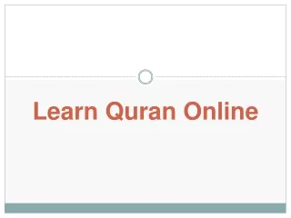 Learn Quran Online - Islamic Study Online