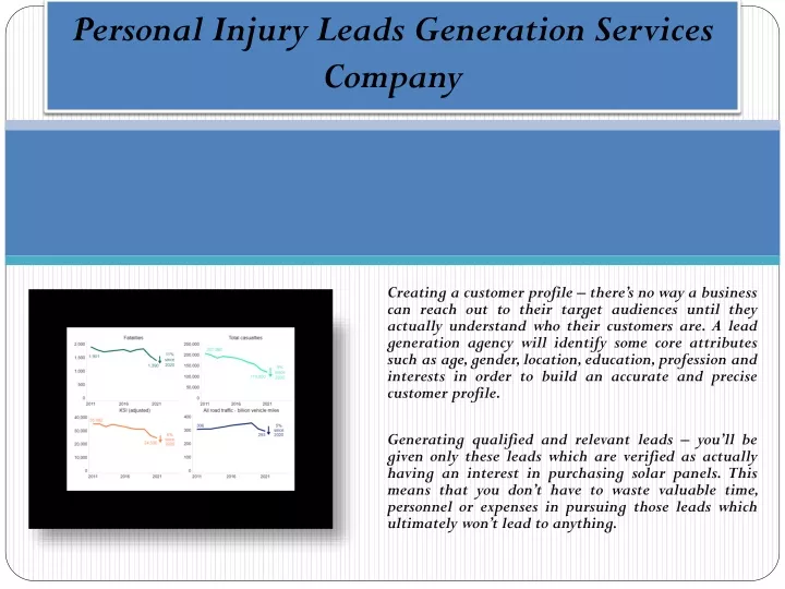 personal injury leads generation services company