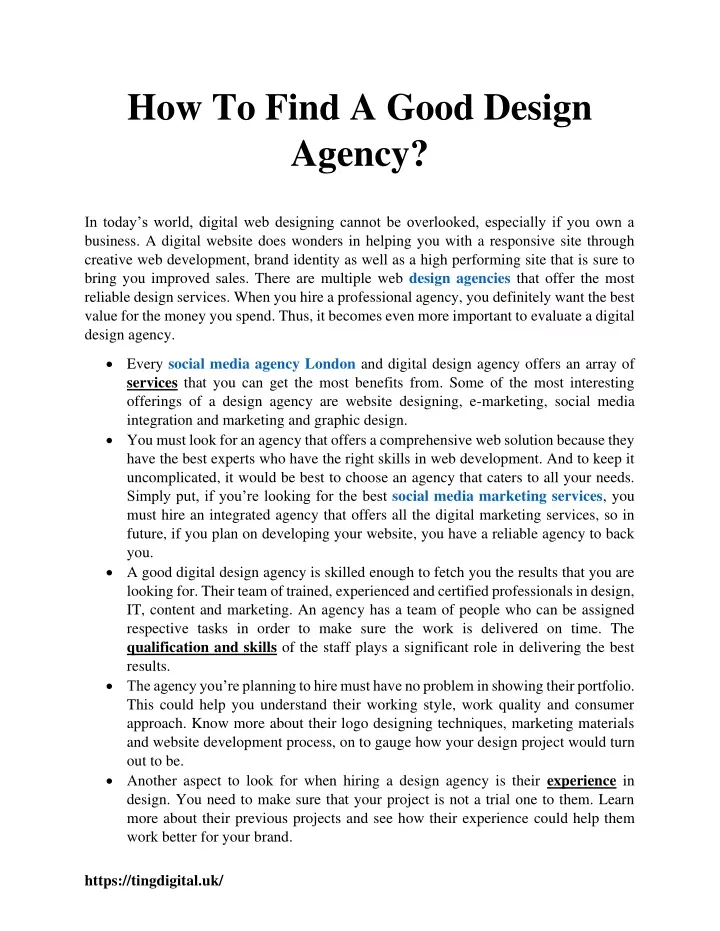 how to find a good design agency