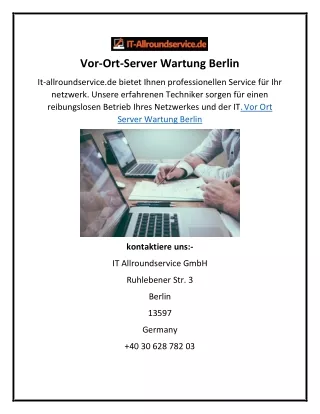 Vor-Ort-Server Wartung Berlin