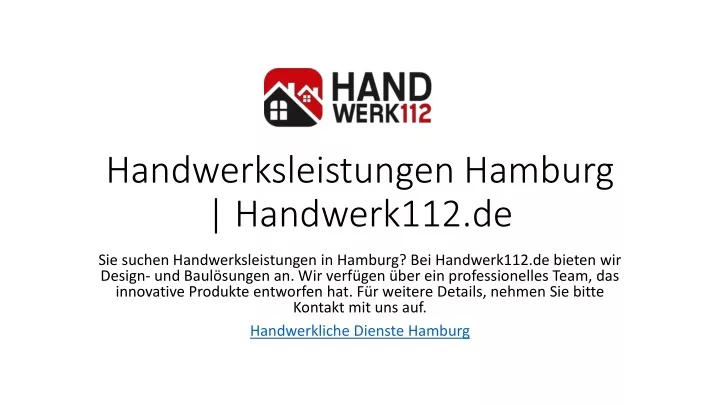 handwerksleistungen hamburg handwerk112 de