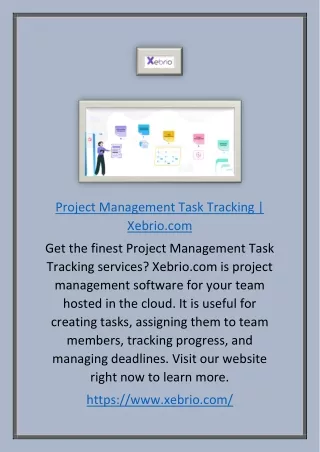 project management task tracking xebrio com