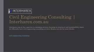civil engineering consulting interharex com au